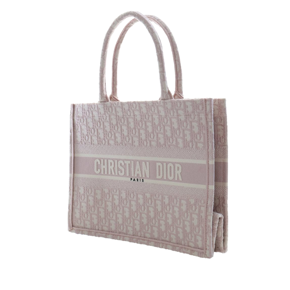 Pre-Loved Dior Medium Oblique Embroidered Canvas Book Tote - Picture 7 of 12